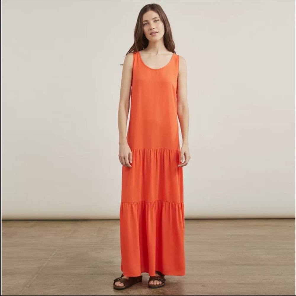 ELIZABETH AND JAMES orange maxi-dress